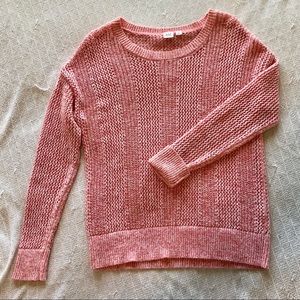 Pink Gap Open Knit Sweater